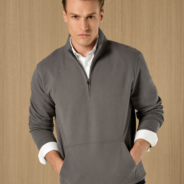 1/4 Zip Pique Sweatshirt Thumbnail