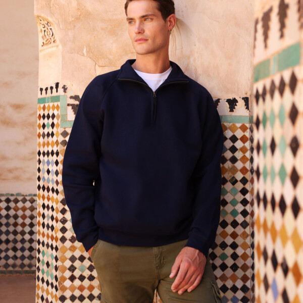 Iconic Premium Zip Neck Sweat Thumbnail