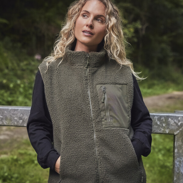 Ravine Unisex Borg Fleece Gilet Thumbnail