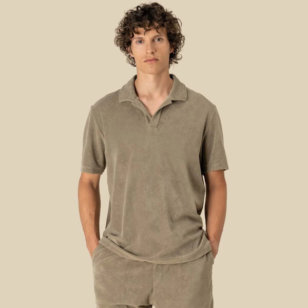 Spasso Terry Towel Polo Shirt Thumbnail