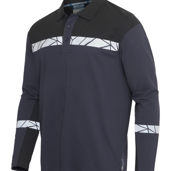Progression 7004 Long Sleeve Pique Polo Thumbnail