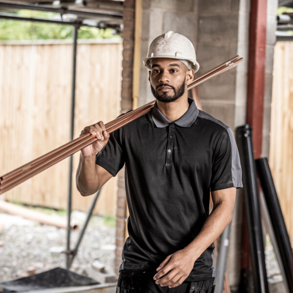 Contrast Quick Wicking Polo Shirt Thumbnail