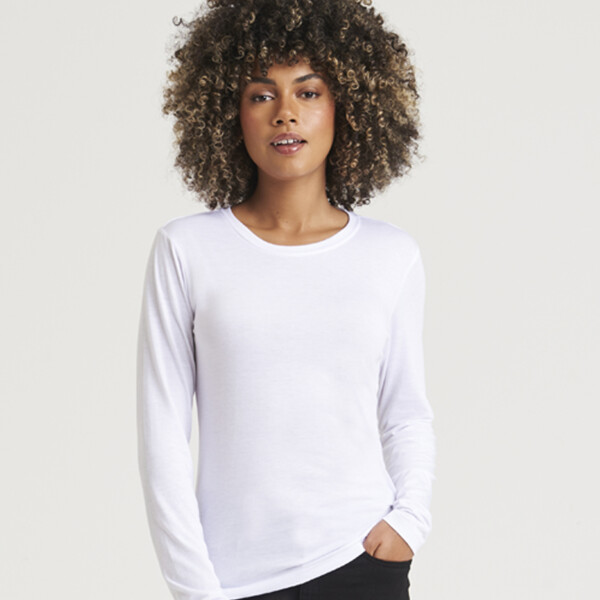 AWDis Ladies Long Sleeve Tri-Blend T-Shirt Thumbnail