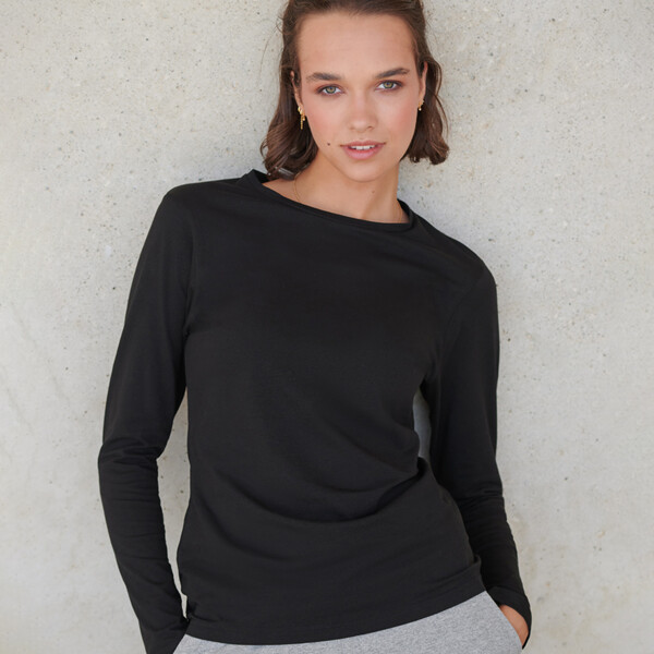 SF Ladies Feel Good Long Sleeve Stretch T-Shirt Thumbnail